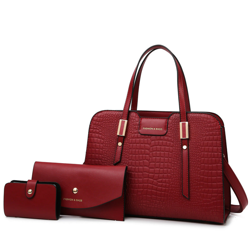 Women's Urban Simple Match Sets Mother Handbags
