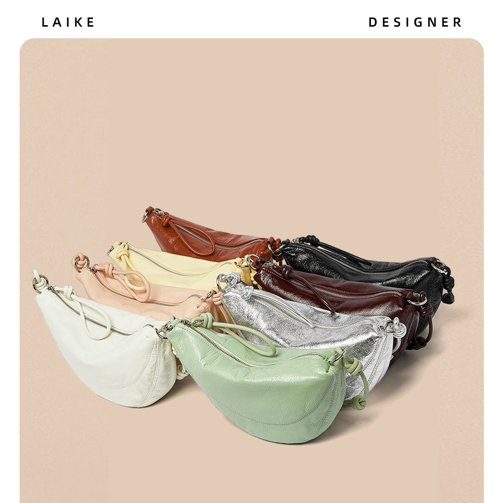 Women's Design Korean Style Croissant Saddle Fashion Underarm Crossbody Bags