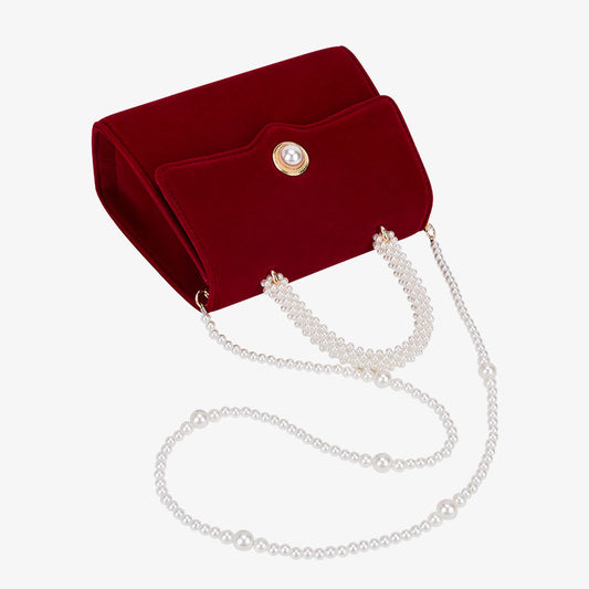 Female Fashion High Sense Niche Pearl Handbags