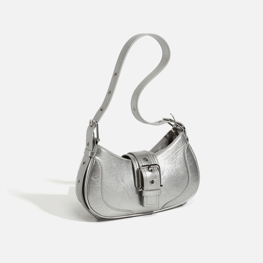 Women's Summer Design Texture Baguette Retro Underarm Crossbody Bags