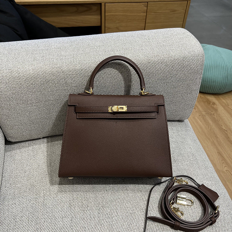 Women's Second Generation Palm Print Kelly Leather Fashion Pouches Mini Shoulder Bags