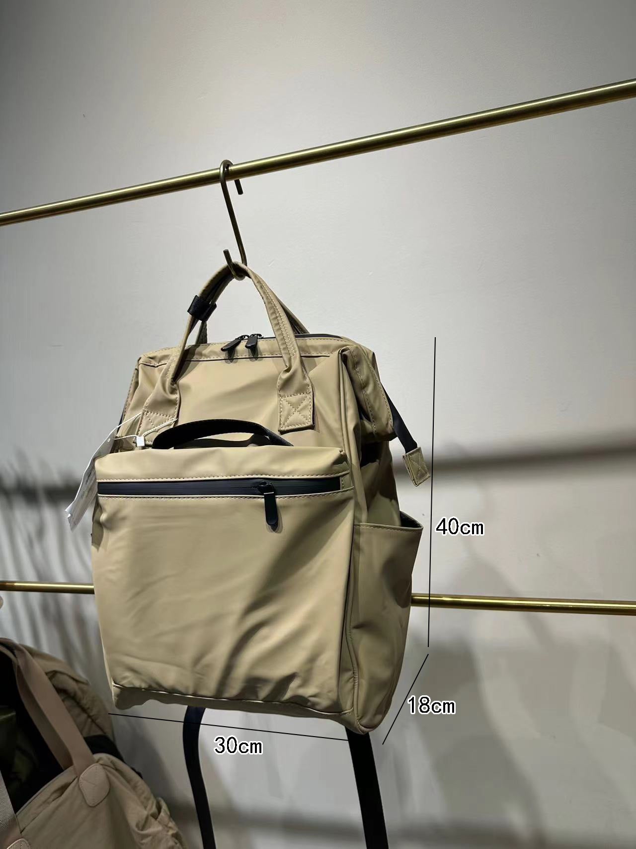 Korean Style Fashion Black Waterproof Commuter Business Computer Backpacks