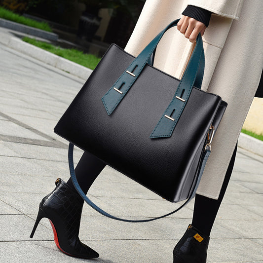 Women's Simple Elegant Large Capacity Multi Compartment Handbags