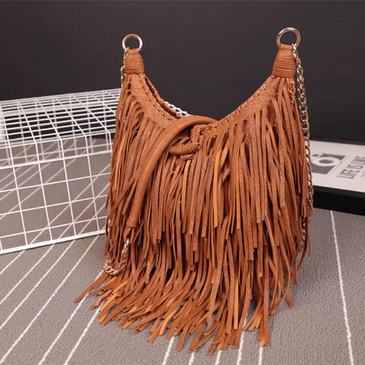 Women's Hand-woven Tassel Ethnic Style Bohemian For Crossbody Bags