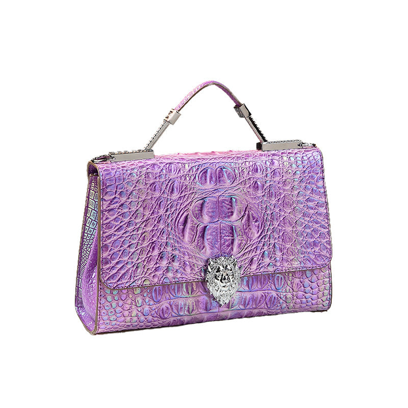 Women's Crocodile Leather Genuine Large Capacity High Shoulder Bags