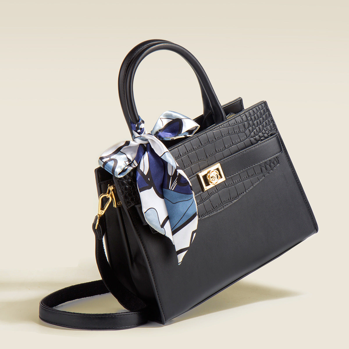 Women's Mother's Day To Give Mom Crocodile Pattern High-grade Handbags