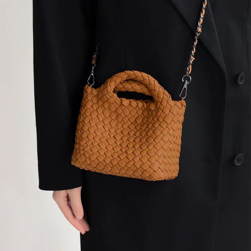 Casual Women's Pretty Hand-woven Vegetable Basket Shoulder Bags