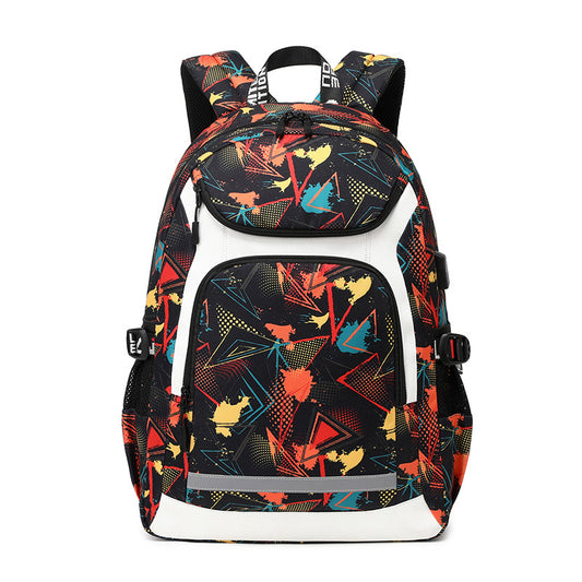 Men's High Thermal Transfer Printing Waterproof Computer Backpacks