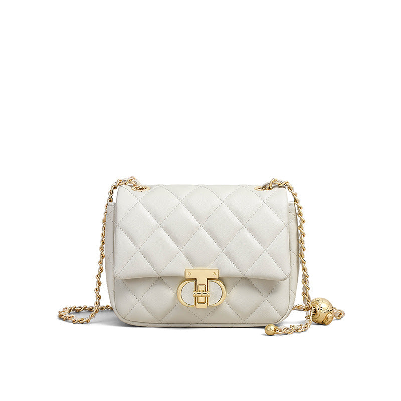 Women's Autumn Genuine Leather Rhombus High-grade Feeling Bags