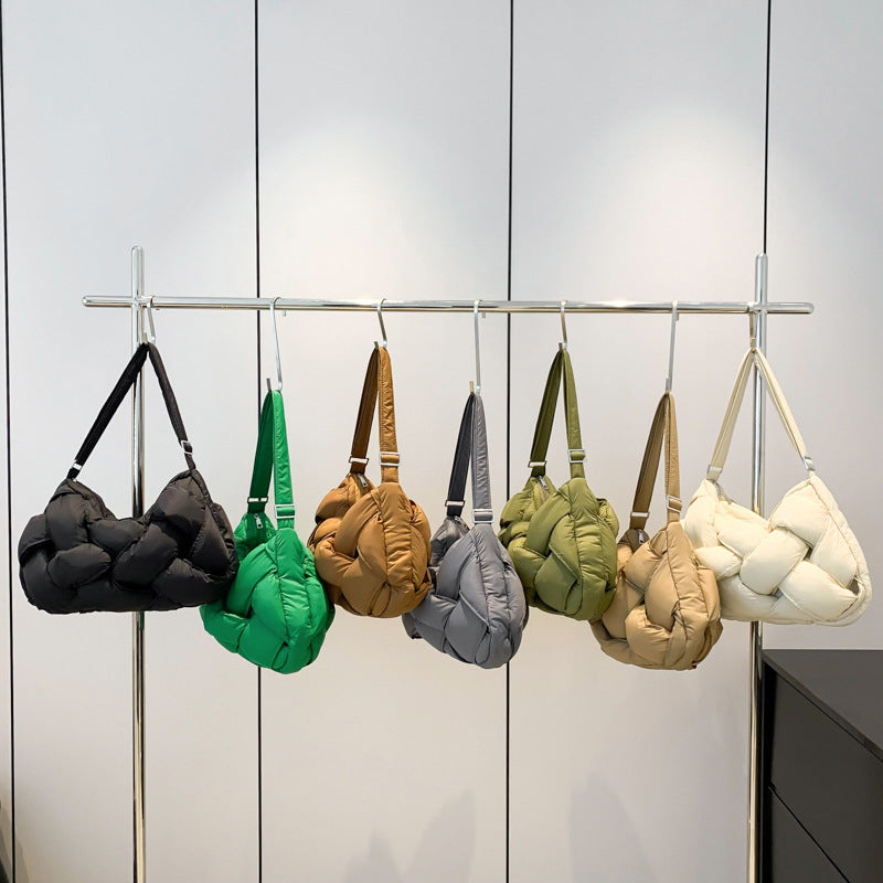 Women's Space Cotton Woven Fashion Jacket Down Bags
