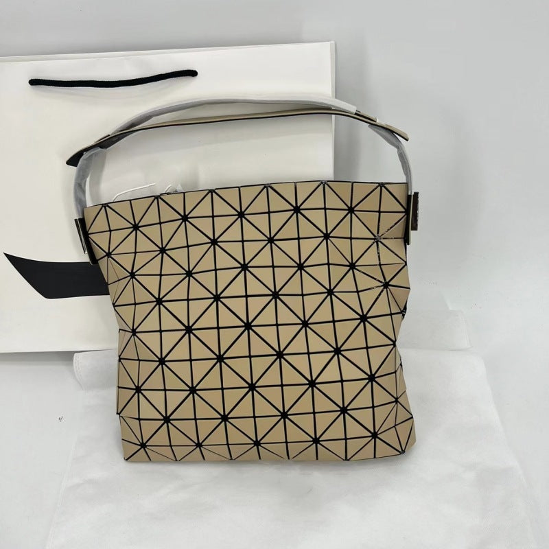 Women's Original Single Geometric Rhombus Baguette Portable Shoulder Bags