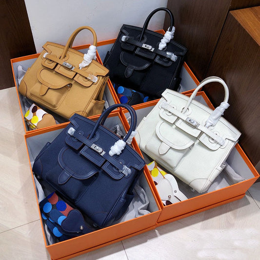 Women's Contrast Color High Sense Fashion Bags