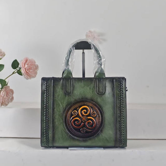 Fashionable Retro Ethnic Style Painted Handmade Handbags
