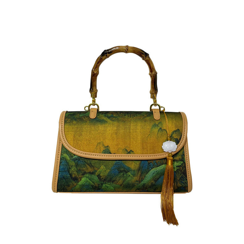 Ethnic Style Retro Textured Simple Elegant Handbags