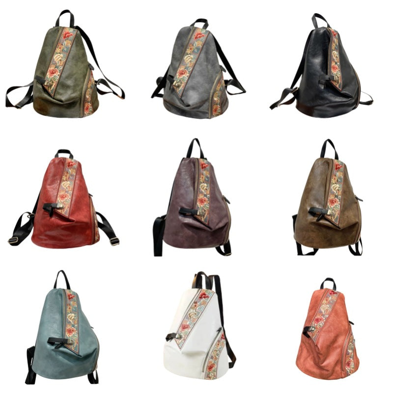 Women's Retro Chinese Style Embroidery With Cheongsam Backpacks