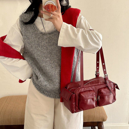 Women's Fashion Portable Large Capacity Niche Style Underarm Shoulder Bags