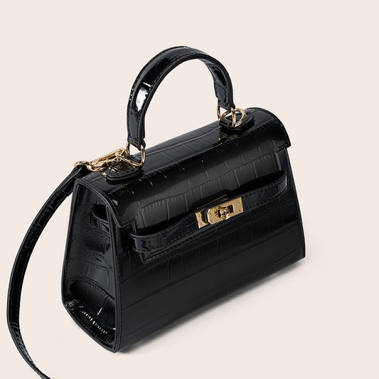 Women's Light Luxury Portable Kelly Cowhide High-grade Crossbody Bags