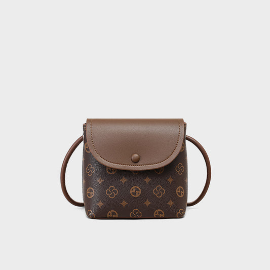 Women's Mobile Genuine Leather Single Mini Pouch Crossbody Bags