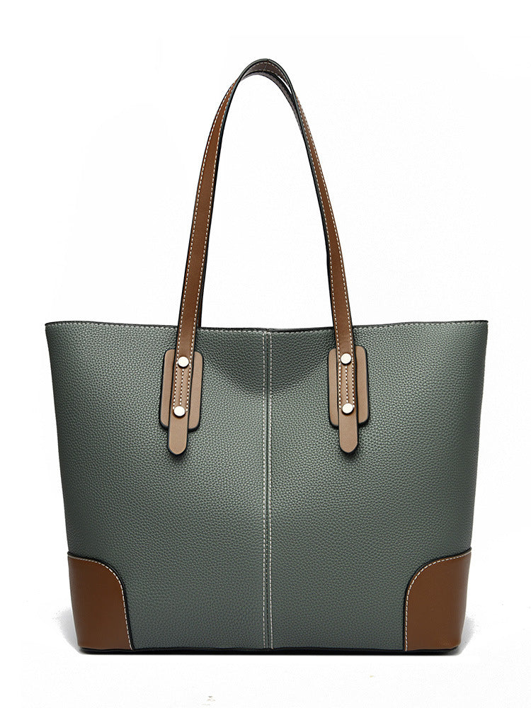 Women's Genuine Leather Large Capacity Totes Soft Shoulder Bags