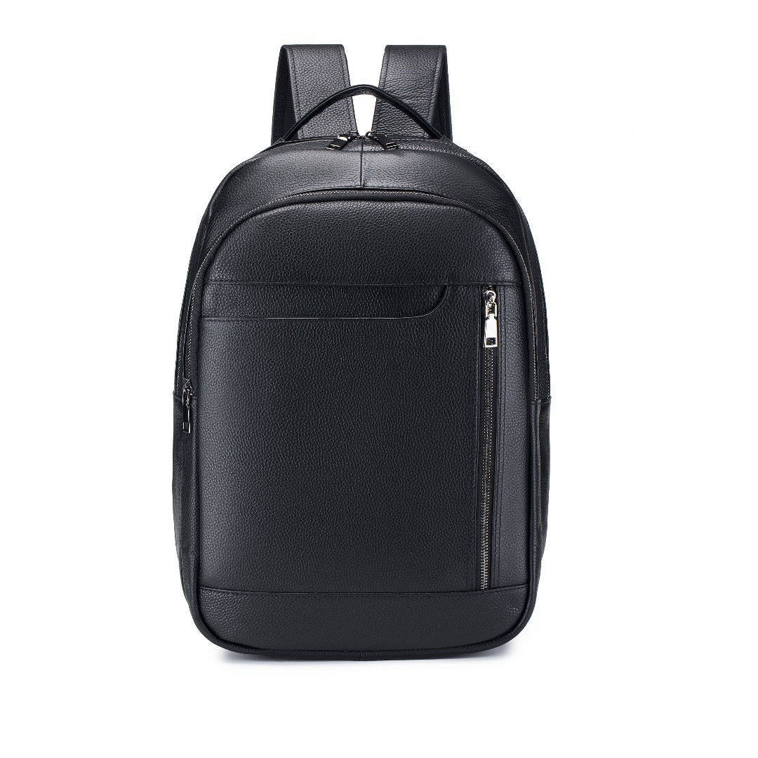 Men's Leather Large Capacity Simple Lightweight Business Backpacks