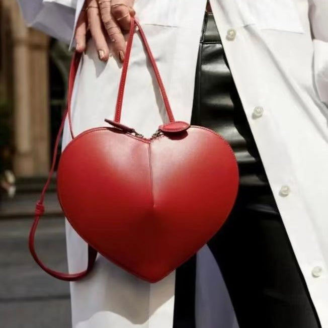 Women's Durable Love Mobile Peach Heart Shoulder Bags