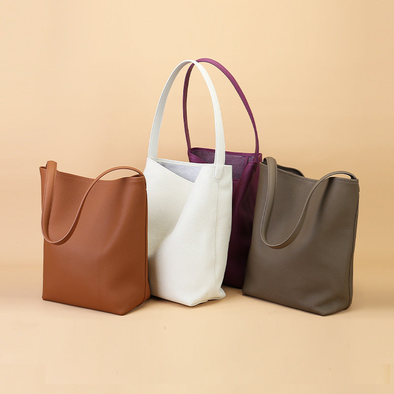 Elegant Women's First Layer Cowhide Commuter Handbags