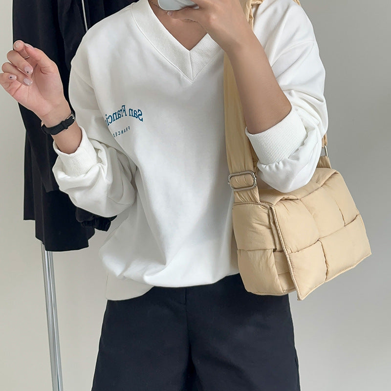 Women's Niche Woven Pillow High-grade Versatile Tofu Crossbody Bags
