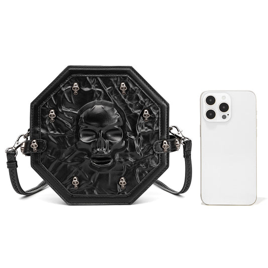 Pretty Skull Retro Punk Leather Gothic Bags