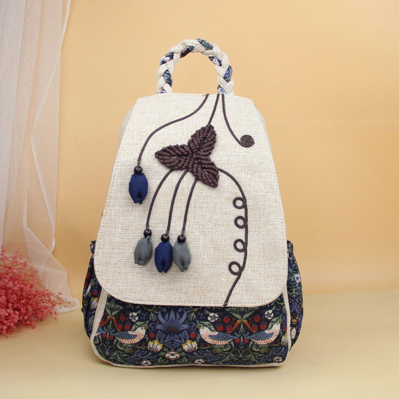 Comfortable Style Hand-woven Artistic Three-dimensional Ancient Backpacks