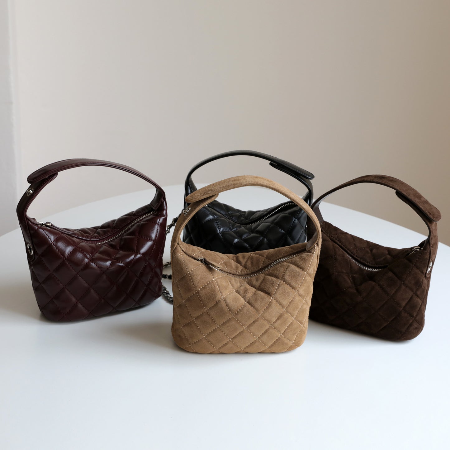 Skin Suede Classic Style Layer Cowhide Crossbody Bags