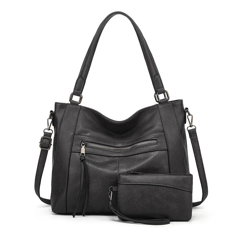 Creative Women's Underarm Soft Leather Portable Tote Bags