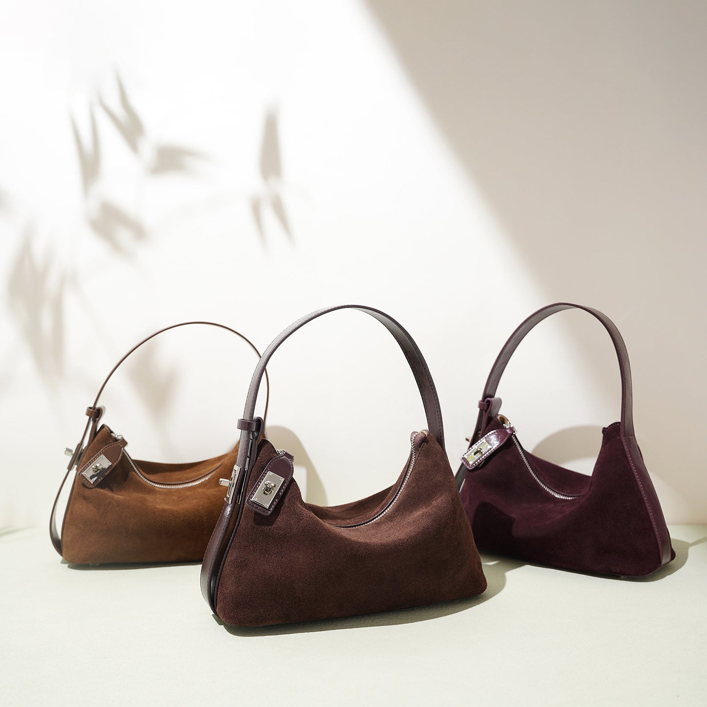 Women's Fashion Soft Crescent Dumpling Design Portable Handbags