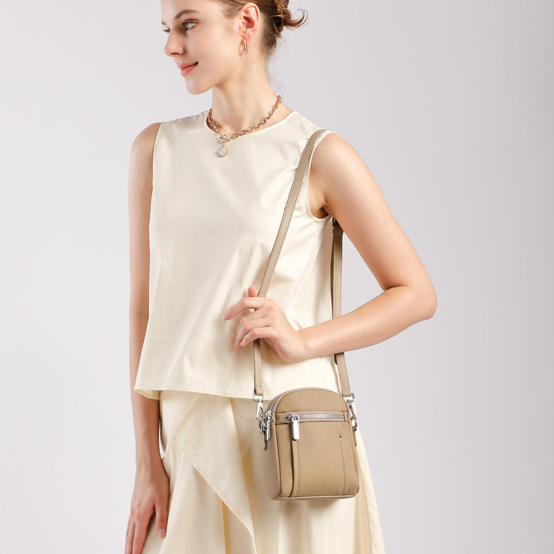 Classic Women's Layer Cowhide Mini Fashion Bags