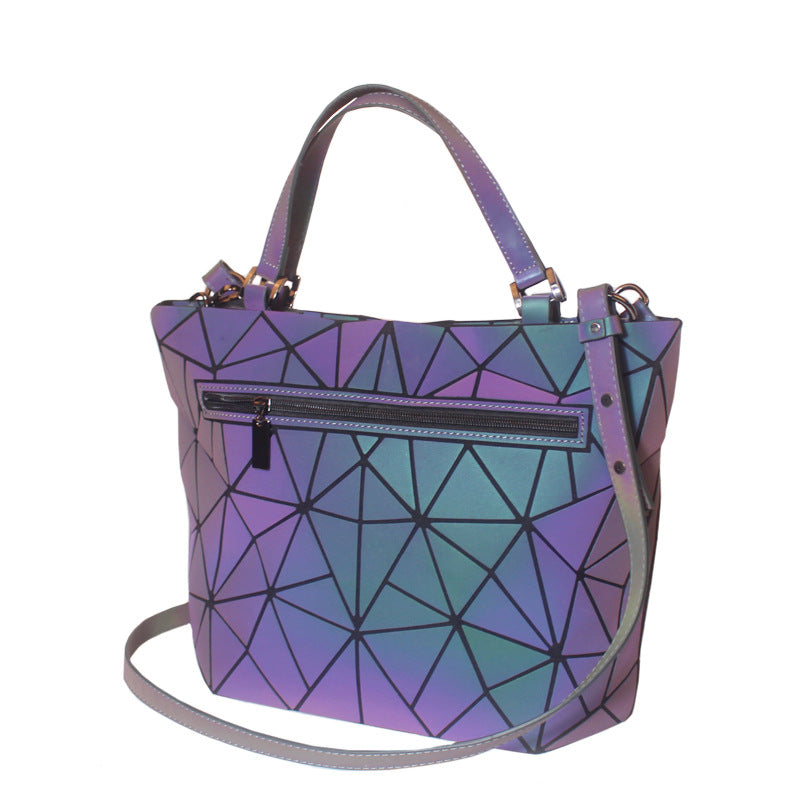 Women's Luminous Female Tassel Pendant Zipper Versatile Shoulder Bags