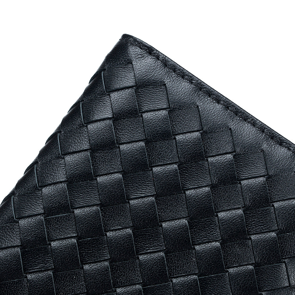 Men's Short Woven Large Capacity Fashion Zipper Men's Wallets