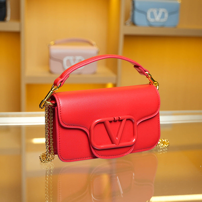 Women's Spring Gift Rose Red Good-looking Fashion Handbags