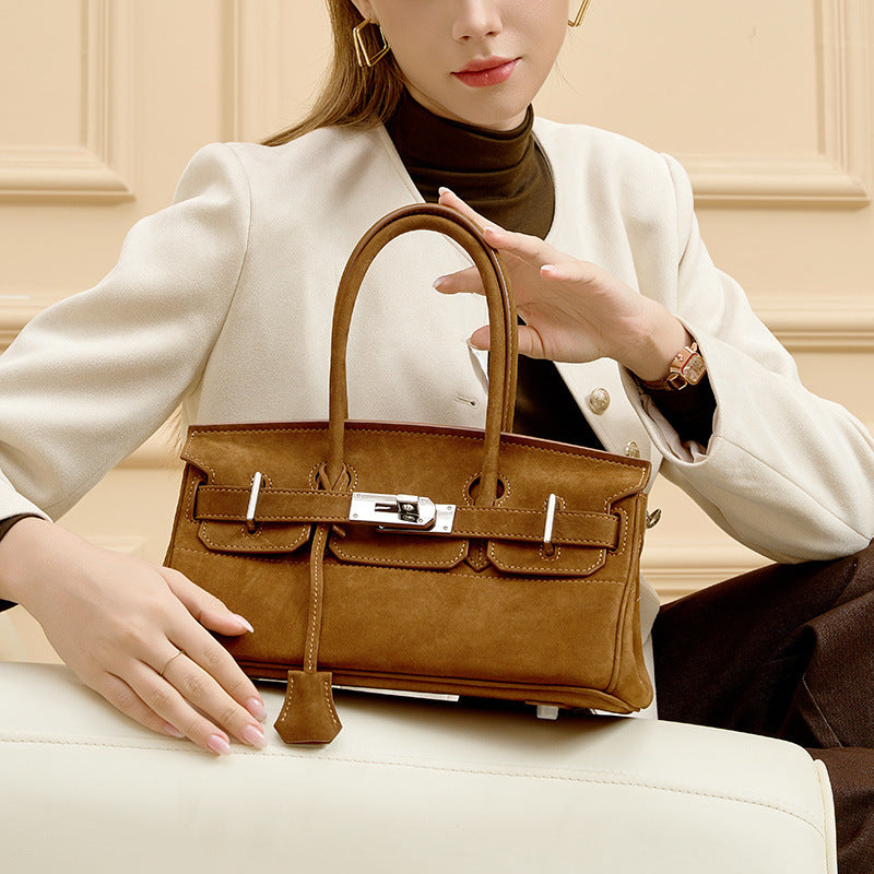 Women's Horizontal Large Capacity Niche High Sense Female Shoulder Bags