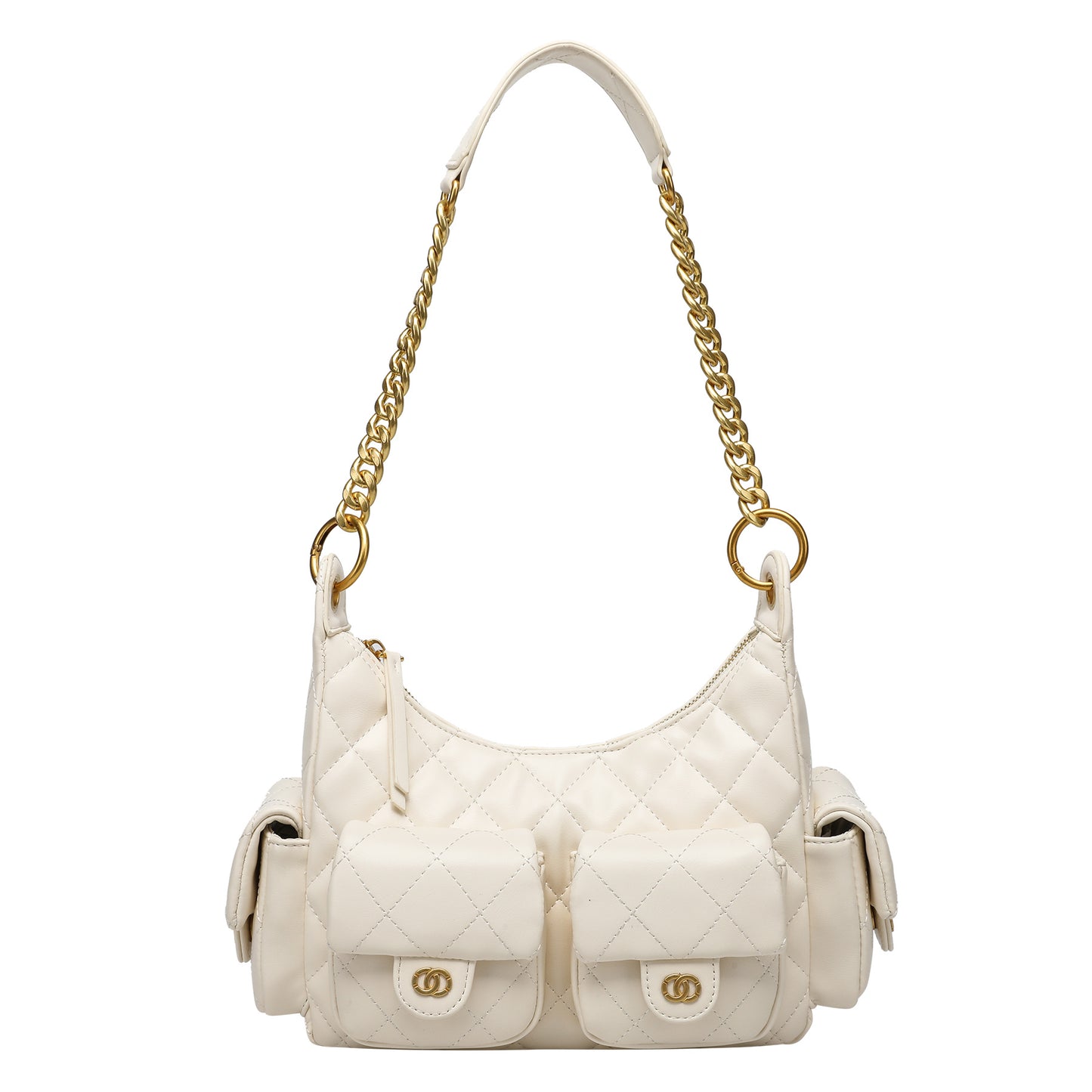 Women's Chain Underarm Genuine Leather Fashion Bags