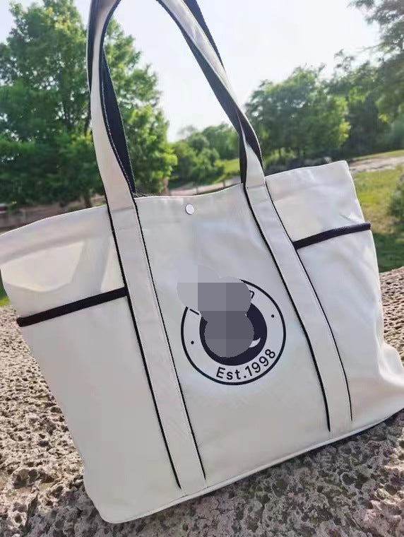 Women's Bowling Large Capacity Canvas Portable Trendy Handbags