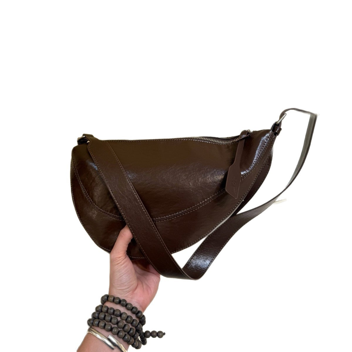 Women's Design Genuine Leather Dumpling Saddle Underarm High Sense Bags