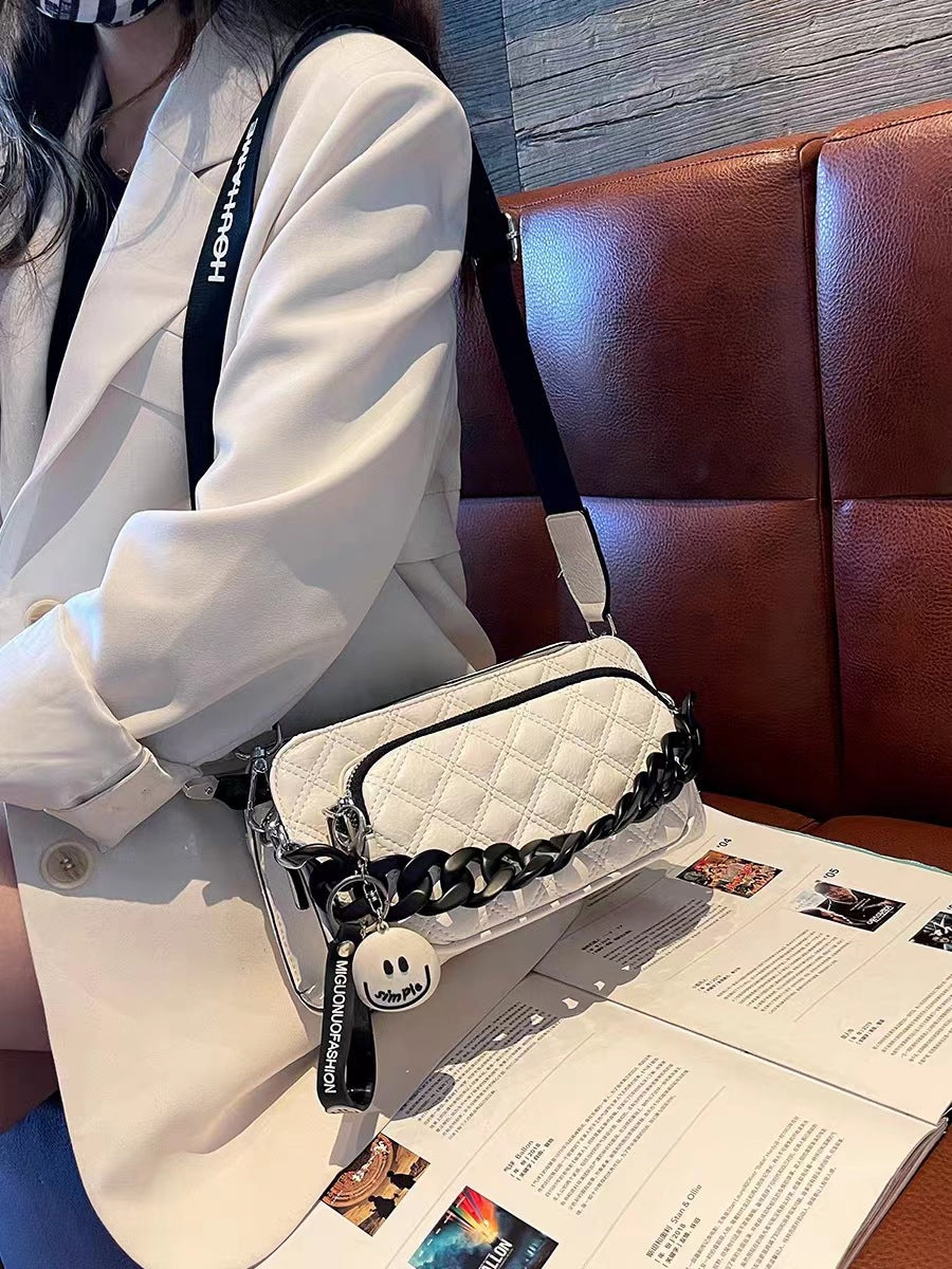 Women's Cowhide Diamond Fashion Chain High-grade Bags