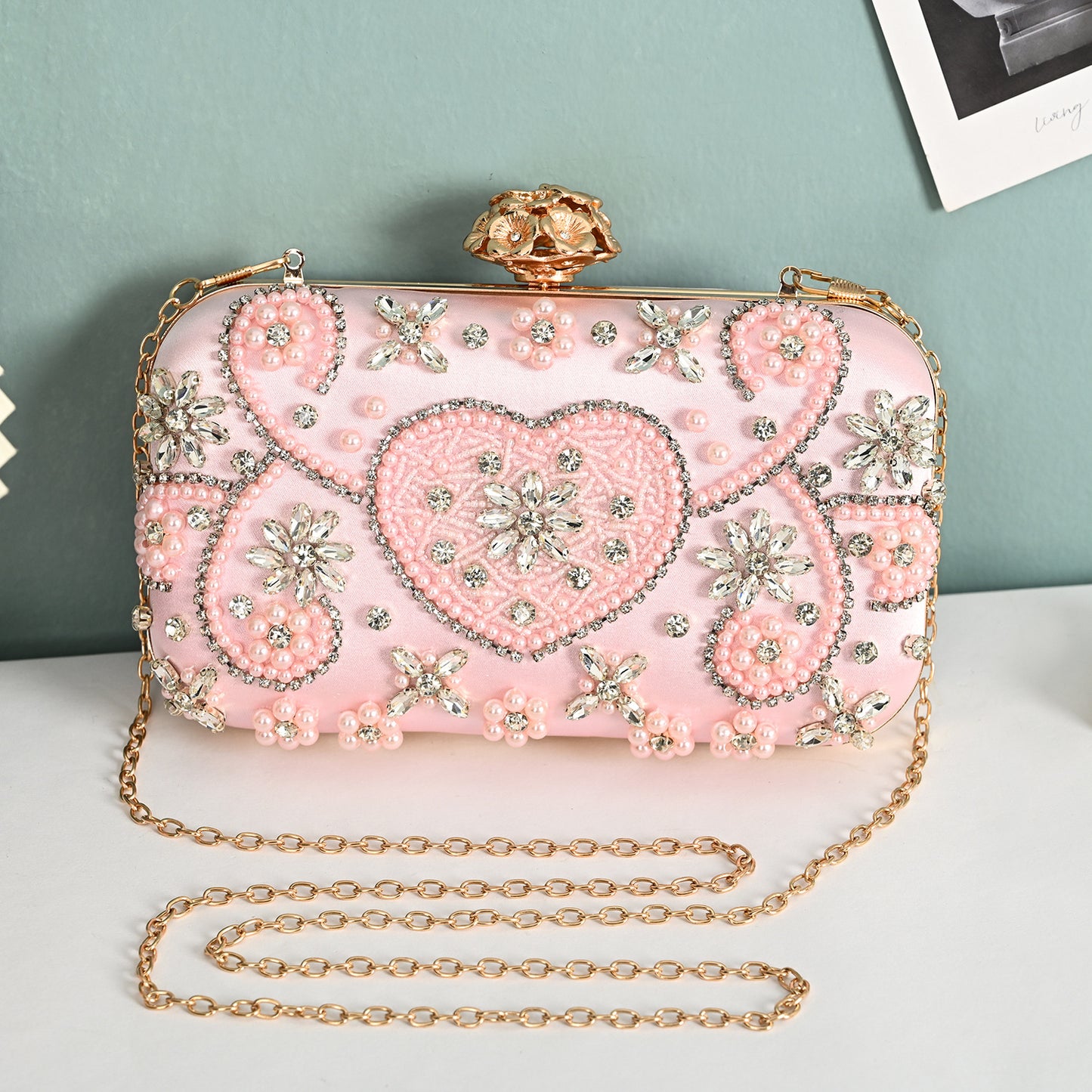 Studded Hand Retro Clutch Fashion Trend Evening Bags