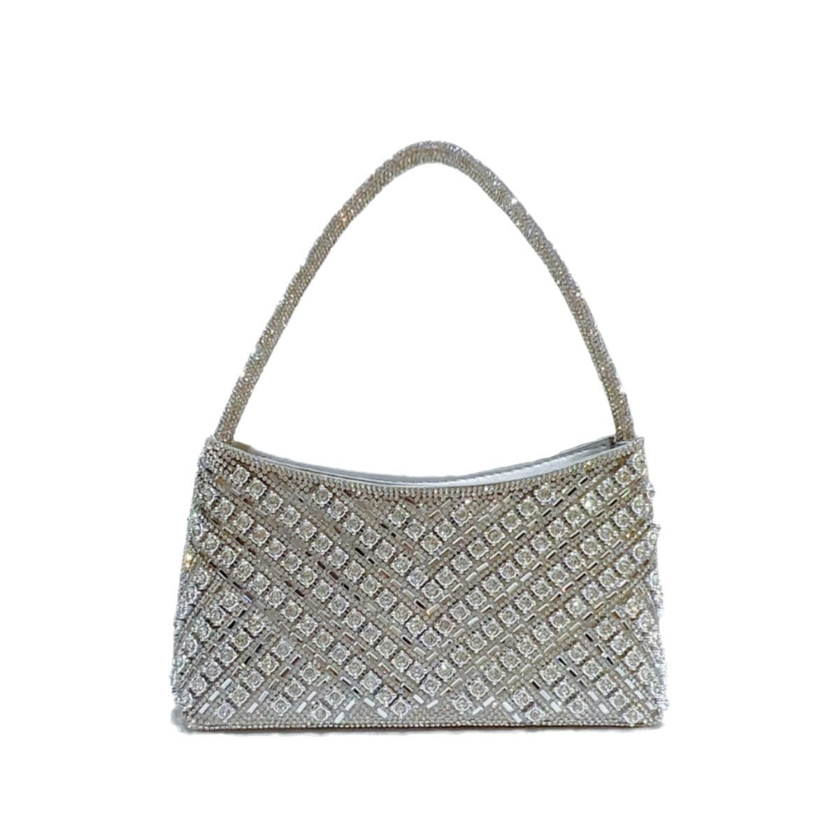 Full Diamond Dinner Banquet Dress Underarm Crossbody Bags