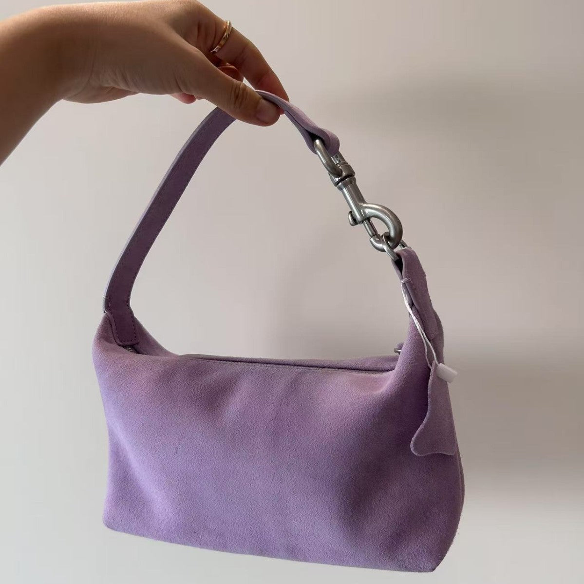 Women's Korean Style Fashion Hand Text Top Layer Handbags