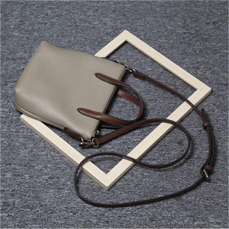 Women's First Layer Cowhide Portable Soft Leather Crossbody Bags