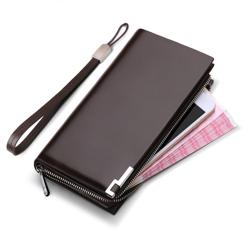 Men's Emperor Paul Long Genuine Leather Large Capacity Men's Wallets