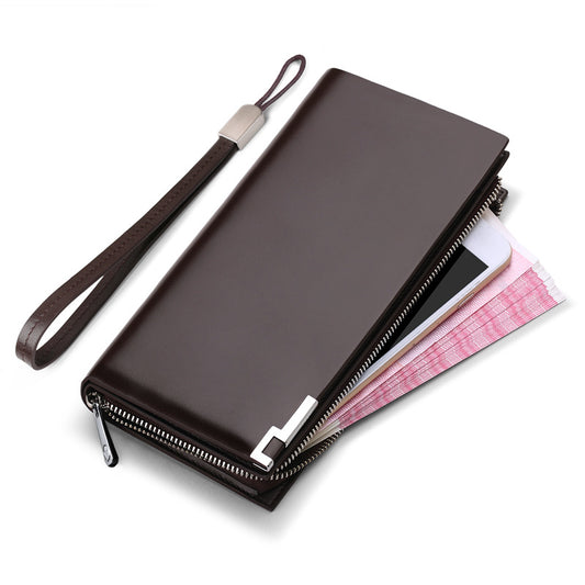 Men's Emperor Paul Long Genuine Leather Large Capacity Men's Wallets