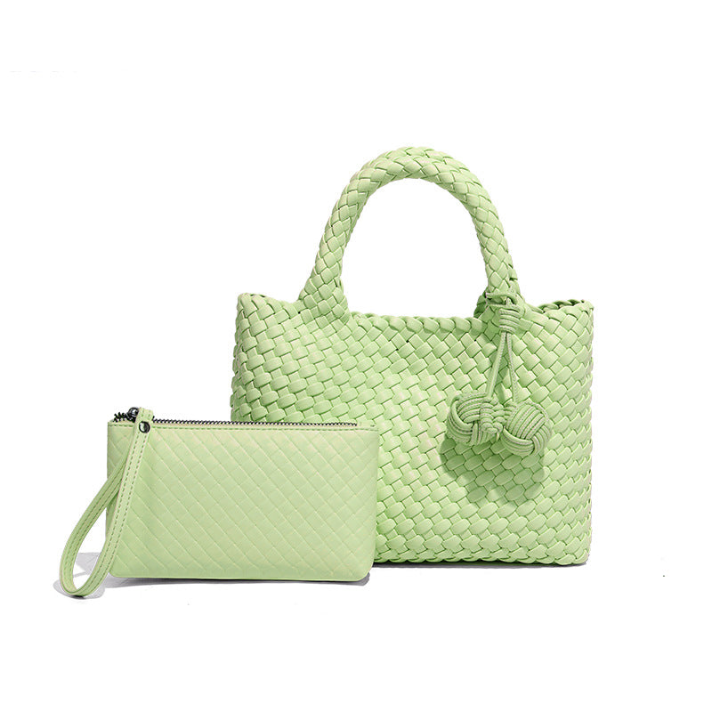 Women's Niche Woven Soft Leather Fashion Hand Handbags