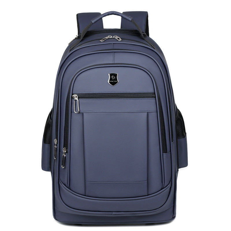 Men's Solid Color Large Capacity Leisure Backpacks