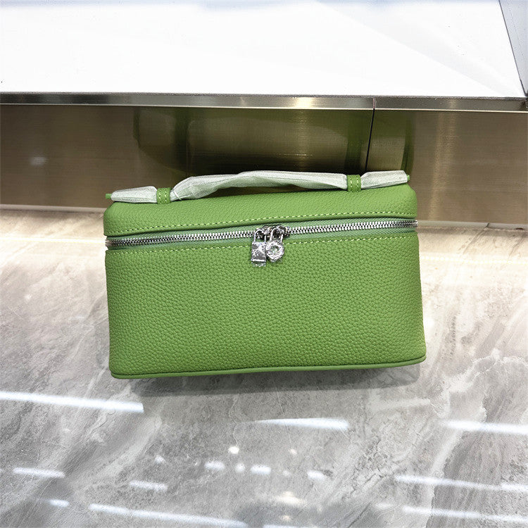 Layer Cowhide Lunch Box Portable Niche Crossbody Bags